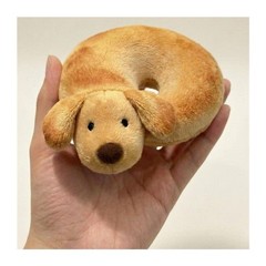 10cm Bagel Shape Dachshund Plush Toy Wiener Dog Stuffed Animal Cute Mini