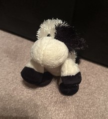 Ganz Webkinz Cow Lil Kinz Black White Plush Stuffed Toy HS003 No Code