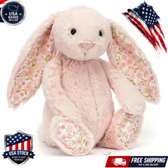 Jellycat Authentic Medium Blossom Blush Bunny Cherry Plush Toy NWT