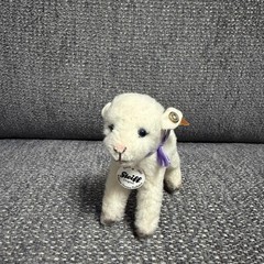 Steiff Woolen Lamb 2014 Williams-Sonoma Rare Tiny Collectible 682605 Button Ear