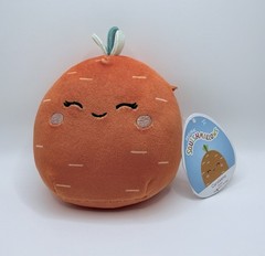 NEW Squishmallows Caroleena Carrot Plush NWT 5″ *READ DESC Small Defect