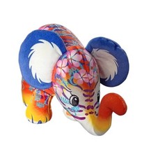 Pop Art Soft Cepia Mighty Size TIGER Elephant Plush Beanie Toy 9”