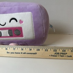 Purple Pink Cassette Tape Soft Cuddle Plush Fengtuo Int. Limited Valentines NWT