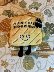 Punchkins Bites Plush Stuffed It Ain’t Easy Being Cheesy 6″ x 6″ x 4″. A