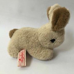 Vintage Sigikid Hopping Rabbit Hase Lovely tiny beige brown color 11cm Rare