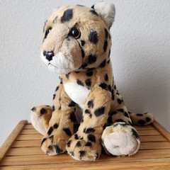 2019 Aurora Destination Nation Sitting Leopard Plush Stuffed Animal 10 in Tall