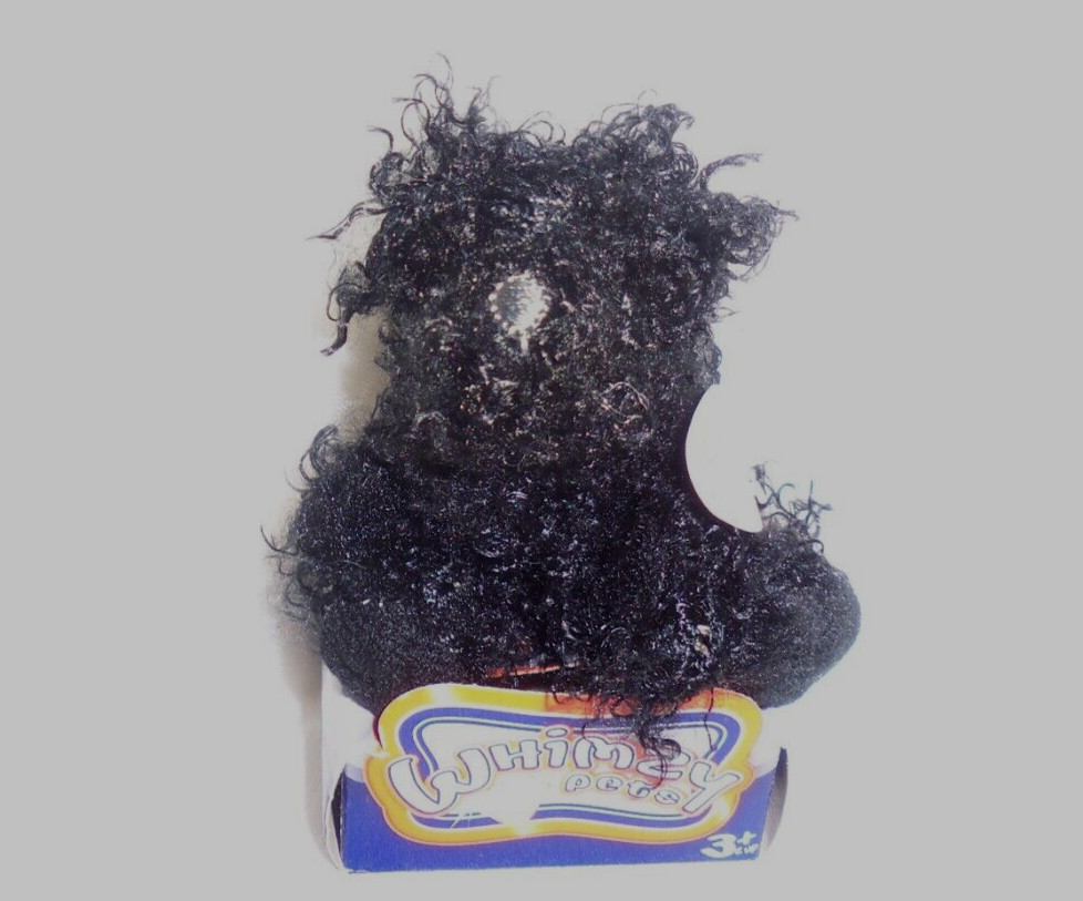 Whimzy Pets FIDGET 2011 by bliptoys Mini Plush Toy Black Poodle Dog Puppy