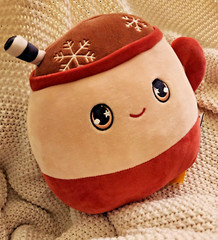 Squishmallows Marshina Cup of Hot Cocoa /Scented 8″ Plush Winter Anime Eyes VGC
