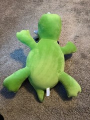 GREEN WEIGHTED DINOSAUR TRICERATOPS 18” long 3 lbs plush relaxation buddy