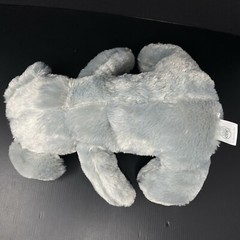 Silver One Gray Mouse Plush Shaggy Sits Baby Lovey Sewn Eyes Stuffed Animal 13″