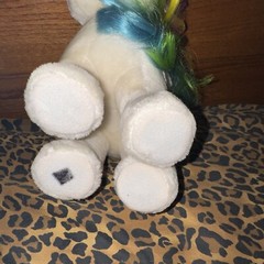 1984 My Little Pony Softies Starshine Plush White With Rainbow Hair Hasbro