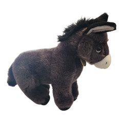 Aurora Miyoni Tots Donkey Plush Stuffed Animal Grey Burro Standing