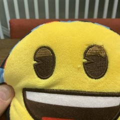 Fluffy Emoji Smiley Face Emoticon Cushion Stuffed Plush Soft Pillow 6-inch