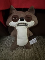 FUGGLER FART FACE SUSPICIOUS FOX BROWN FUNNY UGLY MONSTER Excellent