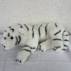 16 “ White Tiger Plush Soft toy made In China Blue Eyes a527