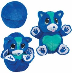 New Ball Pets Berry Blue Kitty Plush Toy – Pop Open Stuffed Animal & Ball