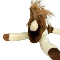 Vintage 2001 Commonwealth PINTO Brown White Horse 14″ Stuffed Animal Plush
