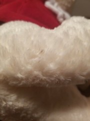 2003 Dept 56 BELLA Plush Stuffed White Teddy Bear Polar With Pin Hoodie 2003 9″