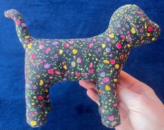 Victoria Secret Pink Dog Plush 7 Inch Cloth Stuffed PEACE Floral Flower VS Puppy
