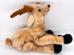 Russ Luv Pets For Christmas Randy Reindeer # 953 13in Tail-to-Nose Plush VTG NWT