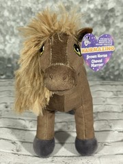 Hairmazing Brown Horse Cheval Marron Plush Stuffed Animal