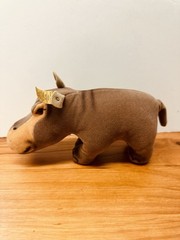 Vintage Steiff Hippo Mockie With Ear Tag & Ear Button 1120/14