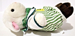 John Deere Lamb Sheep Plush 12″ Striped Overalls Stuffed Animal Toy w/Tag