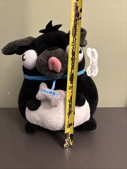 Pug & Frenchie Medium Plush Dog Black New Pug Life Bulging Eyes Soft Toy