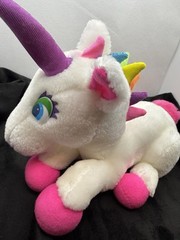 Vintage 1995 11″ Lisa Frank 24K Unicorn Markie Rainbow Stuffed Animal Plush Toy