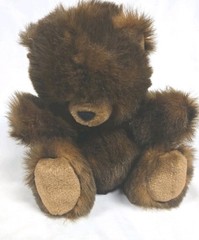 Vintage 1995 Happiness Always Plush Brown Bear Hand Puppet 10” Stuffed Animal