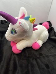 Vintage 1995 11″ Lisa Frank 24K Unicorn Markie Rainbow Stuffed Animal Plush Toy