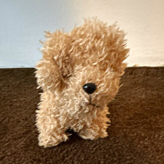 Mini Beige Curly Dog Stuffed Animal Plush, Ages 3+, 3-7, All Occasions