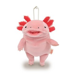 Shinada Global Mochi Axolotl Plush Keychain Stuffed Toy Pink 5.5 in mini JAPAN
