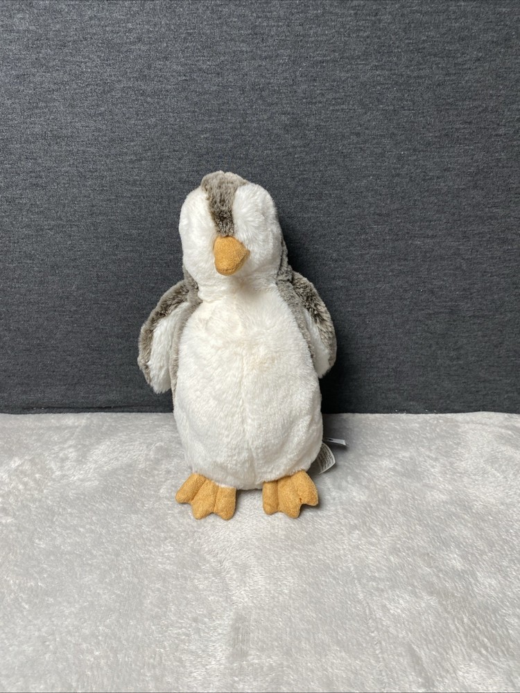 Mary Meyer Arctic Penguin Chillin’ Gray Brown White Cream Stuffed Toy Pet Lovey