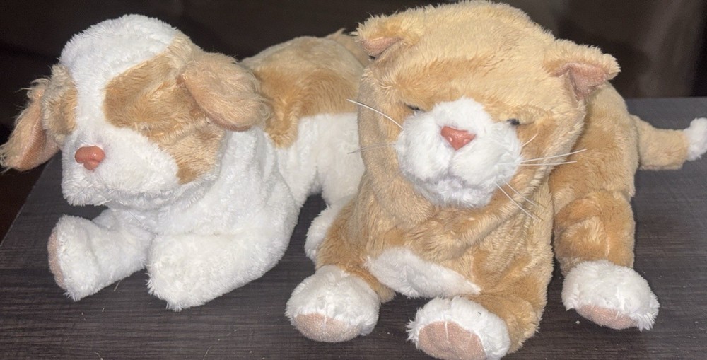 LOT OF 2 2003 Tiger FurReal Friends Newborn Puppy & Kitten NOT WORKING US78