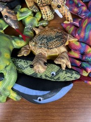 Lot 13: Sand Animals Frog Lizard Turtle Elephant Fish Crab Plush Beans Lot1 READ