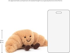 Amuseables Croissant Stuffed Toy – Small 8.5 Inch Plush Animal for All Ages