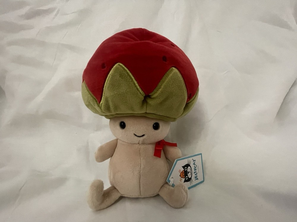 Jellycat Straw-Berets Sallie Plush Stuffed Animal Small 6 Inches STRB3S NWT