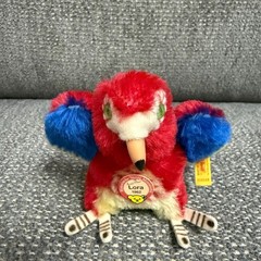 Steiff Lora Parrot 033148 Historic Miniature 12cm Mohair Bird Plush All IDs