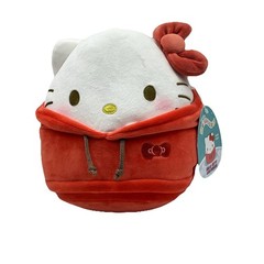 Squishmallows 8” Inch Hello Kitty & Friends Red Hoodie Plush NEW NWT