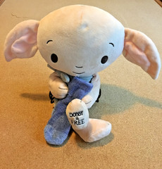 Harry Potter Kids Preferred Stuffed Dobby Plush w/ Sock Wizarding World 15” 2023