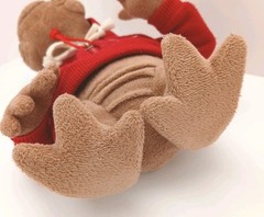 Vintage Universal Studios E.T. Plush 8” Red Hooded Sweatshirt Stuffed Toy