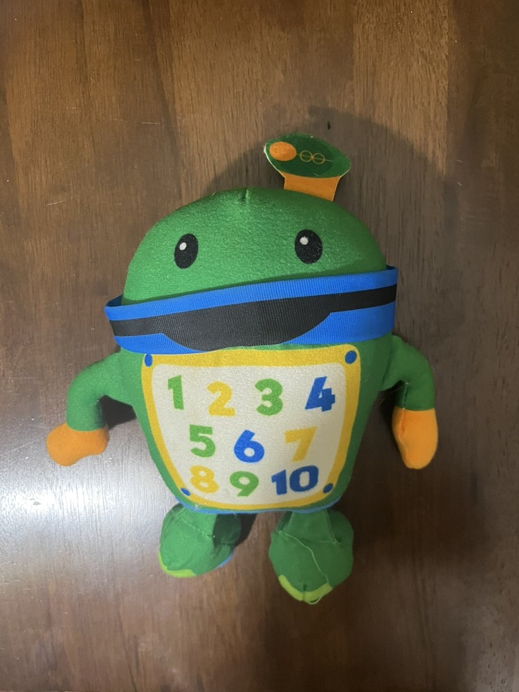 Team Umizoomi Bot plush toy 2011 9” Robot Number Belly Screen Fisher Price