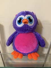 Six Flags Purple Pink & Orange Owl Plush New with Tags Stuffed Animal 10″ Inch