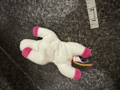 VINTAGE 1998 LISA FRANK MARKIE UNICORN BEANIE STUFFED ANIMAL PLUSH TOY TAG