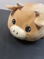 Long Plush Cow Body Pillow 24″ Cute Highland Cow Stuffed Animal, Brown (NWOT)