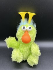 Applause Sesame Street MINI Lime Green Mr. Honker Plush 8″ WORKS 1990s