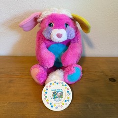 Popples Prize Hot Pink Purple Yellow Blue Stuffed Plush Mattel 1985 Vintage Cute