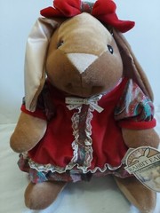 Velveteen Rabbit Girl In Christmas Dress 14″