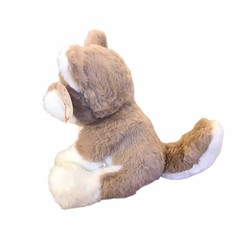 Apricot Lamb Plush Husky Dog Brown White Soft Original Tag 9”